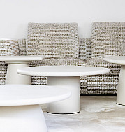 Vlaanderen - Zoek interieurwinkel voor verdeling en verkoop tafels in stucco-topafwerking